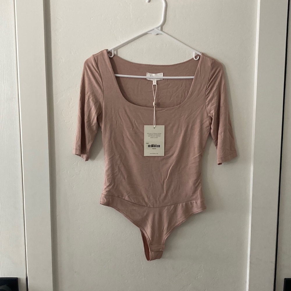 Bohme Dusty Pink Body suit S NWT
